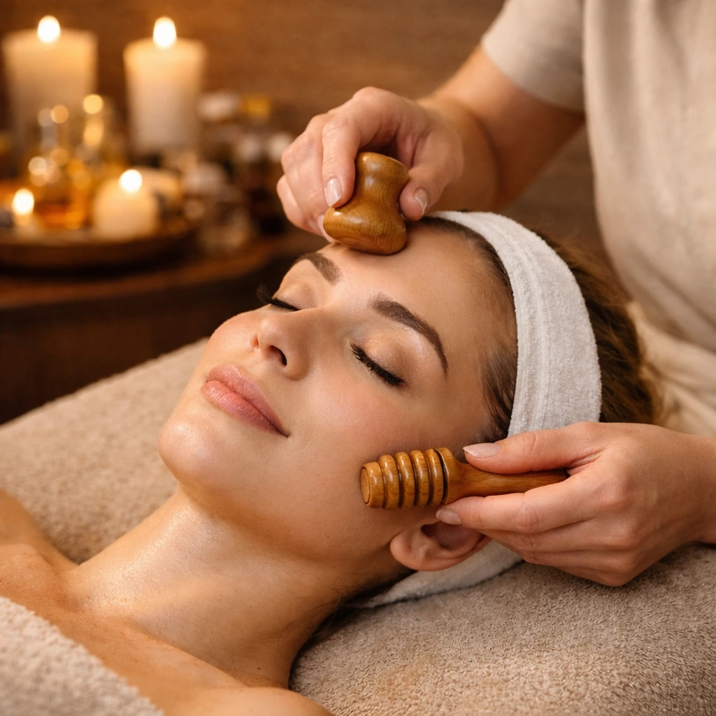 Maderoterapia facial